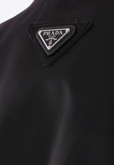 Prada Triangle Logo Oversized Zip-Up Jacket Black 292250SOOO1WQ8_F0002
