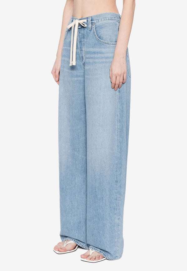 Citizens of Humanity Brynn Drawstring Wide-Leg Jeans Blue 20691136_BLLAC