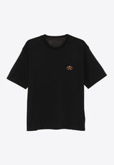Prada Logo Patch T-shirt Black UJN837SWM2240_F0002