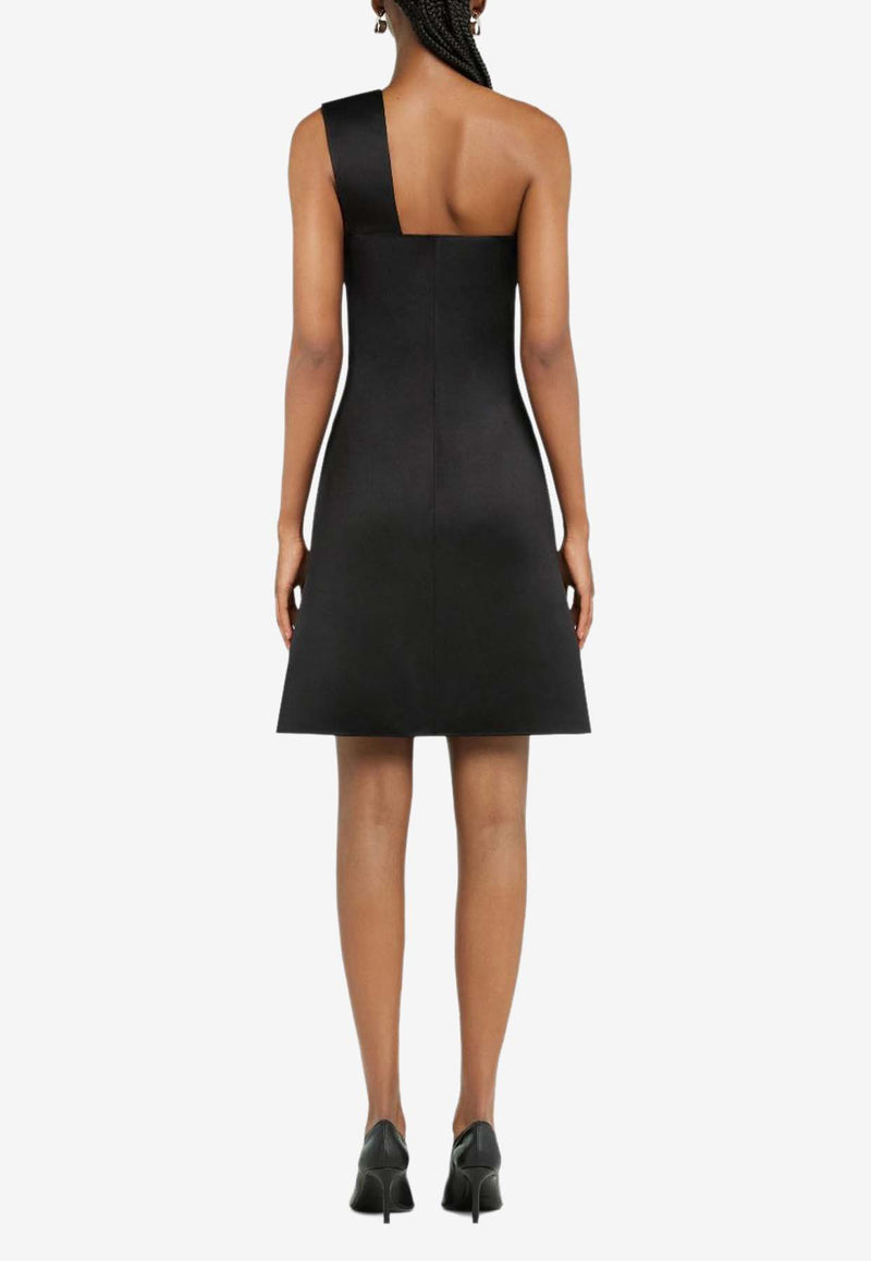 Courrèges Satin Cut-Out Mini Dress Black 125CRO558PL0162_9999