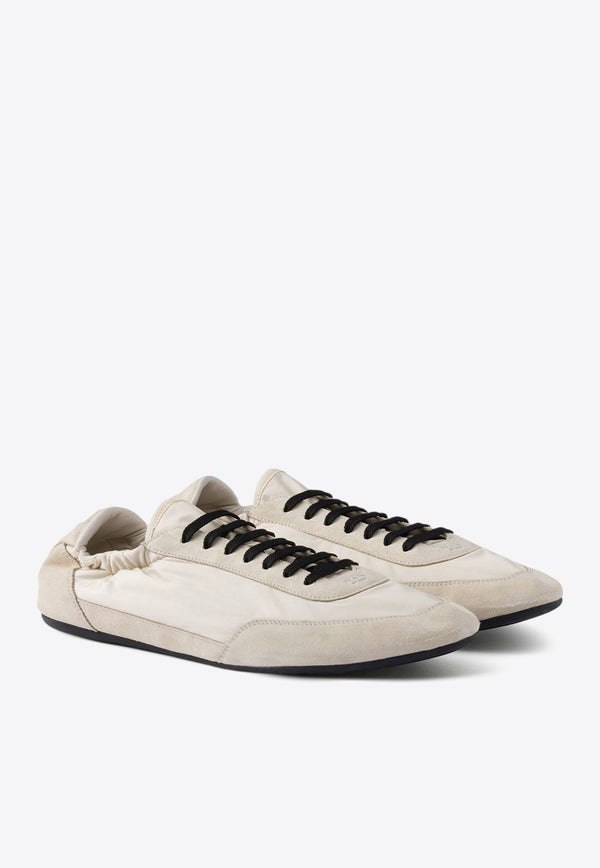 Prada Collapse Re-Nylon Low-Top Sneakers White 1E959NF005D7C_F0304