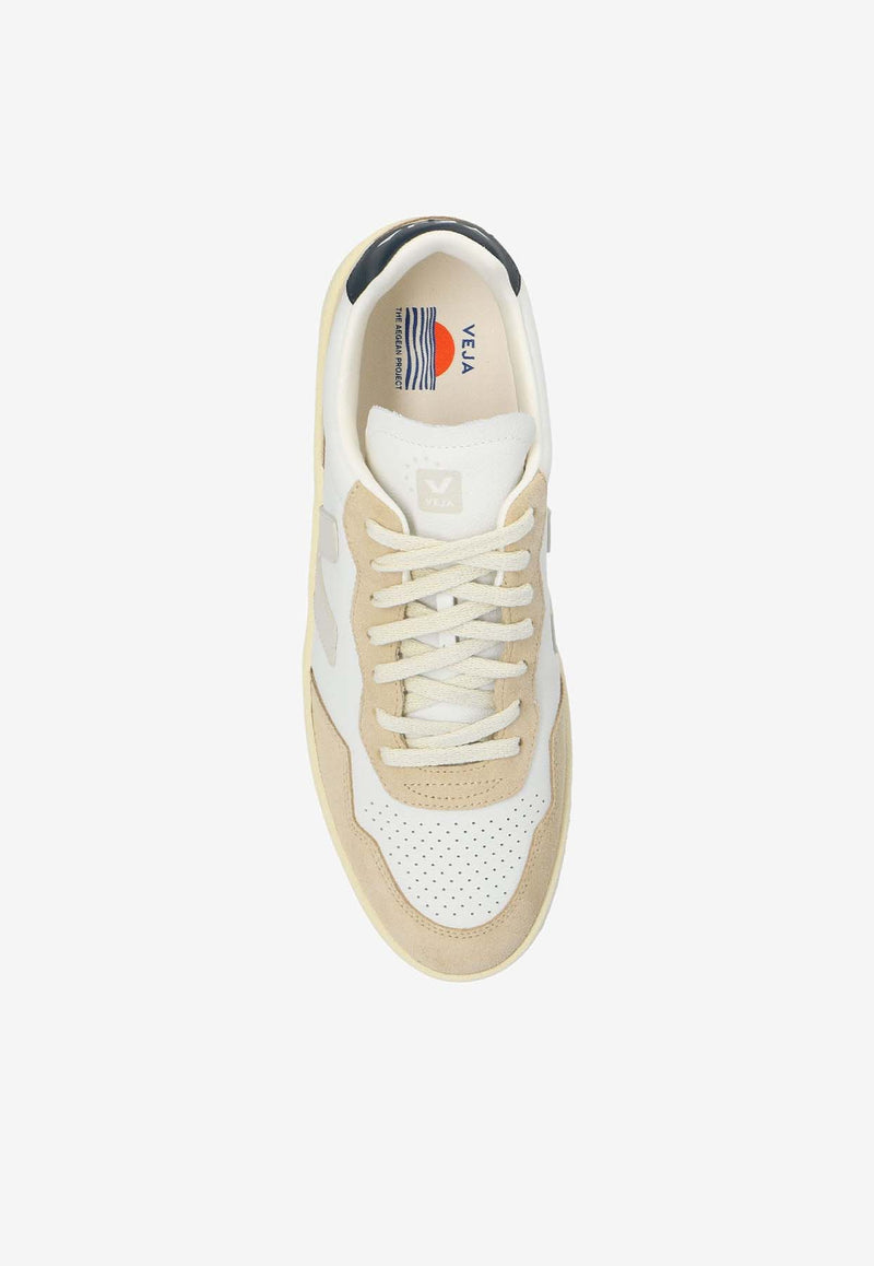 Veja V-90 Leather Low-Top Sneakers White VD2003461A_V-90 leather sneakers