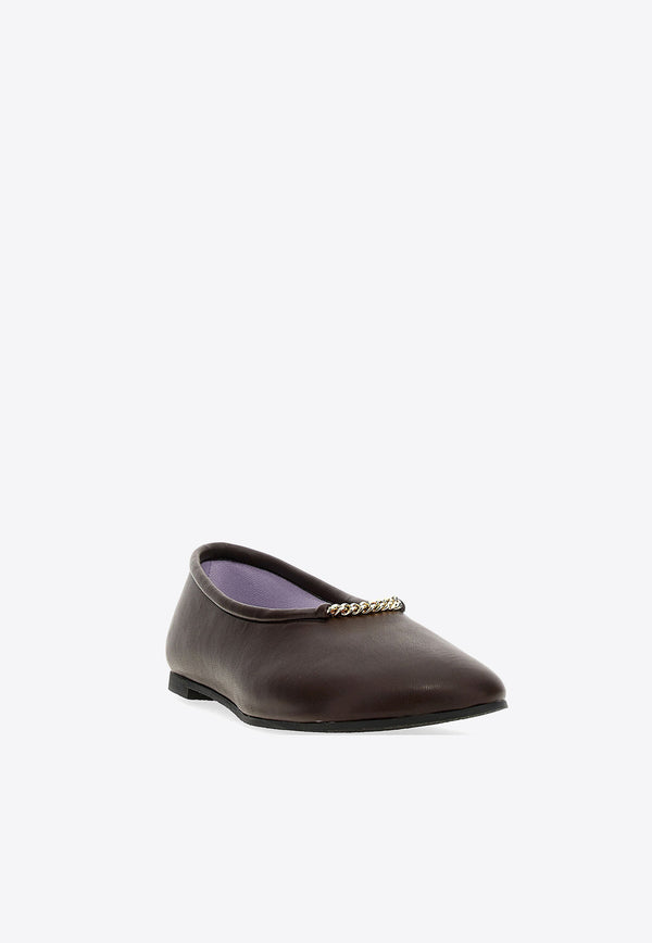 Stella McCartney Ryder Ballet Flats Brown 810515W1IL0_2012