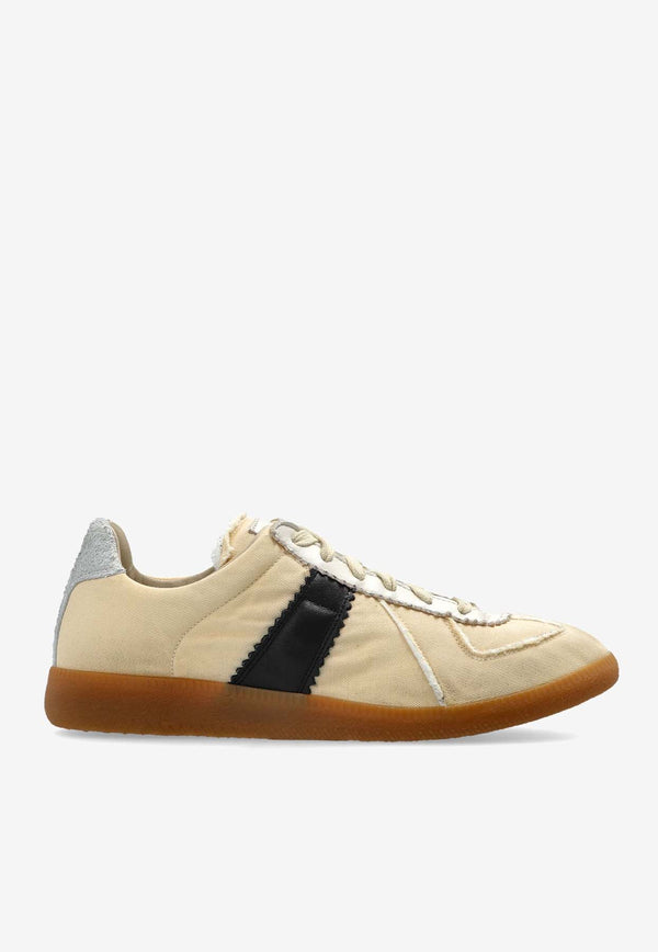 Maison Margiela Replica Distressed Low-Top Sneakers Beige S58WS0259P8153_HA771