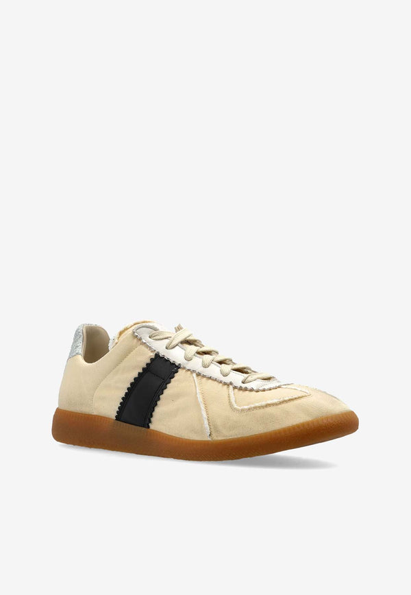 Maison Margiela Replica Distressed Low-Top Sneakers Beige S58WS0259P8153_HA771