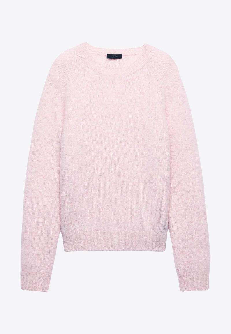 Prada Brushed Wool Sweater Pink UMB923SOOO16AR_F0AL2