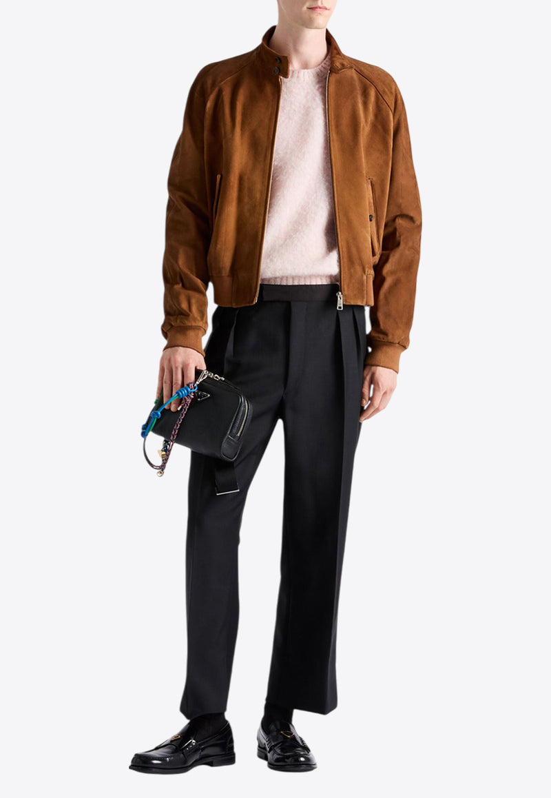 Prada Brushed Wool Sweater Pink UMB923SOOO16AR_F0AL2