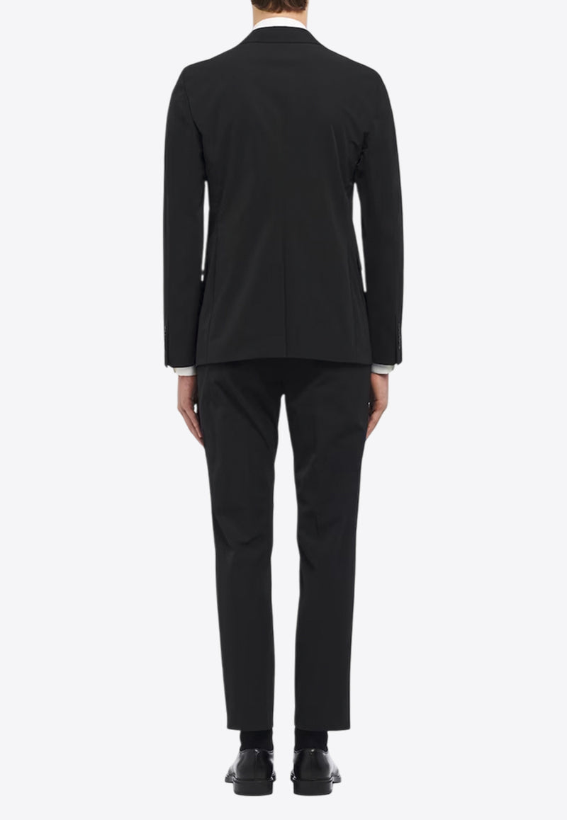 Prada Single-Breasted Wool-Blend Suit Black UAF420S15211QL_F0002