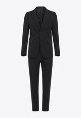 Prada Single-Breasted Wool-Blend Suit Black UAF420S15211QL_F0002