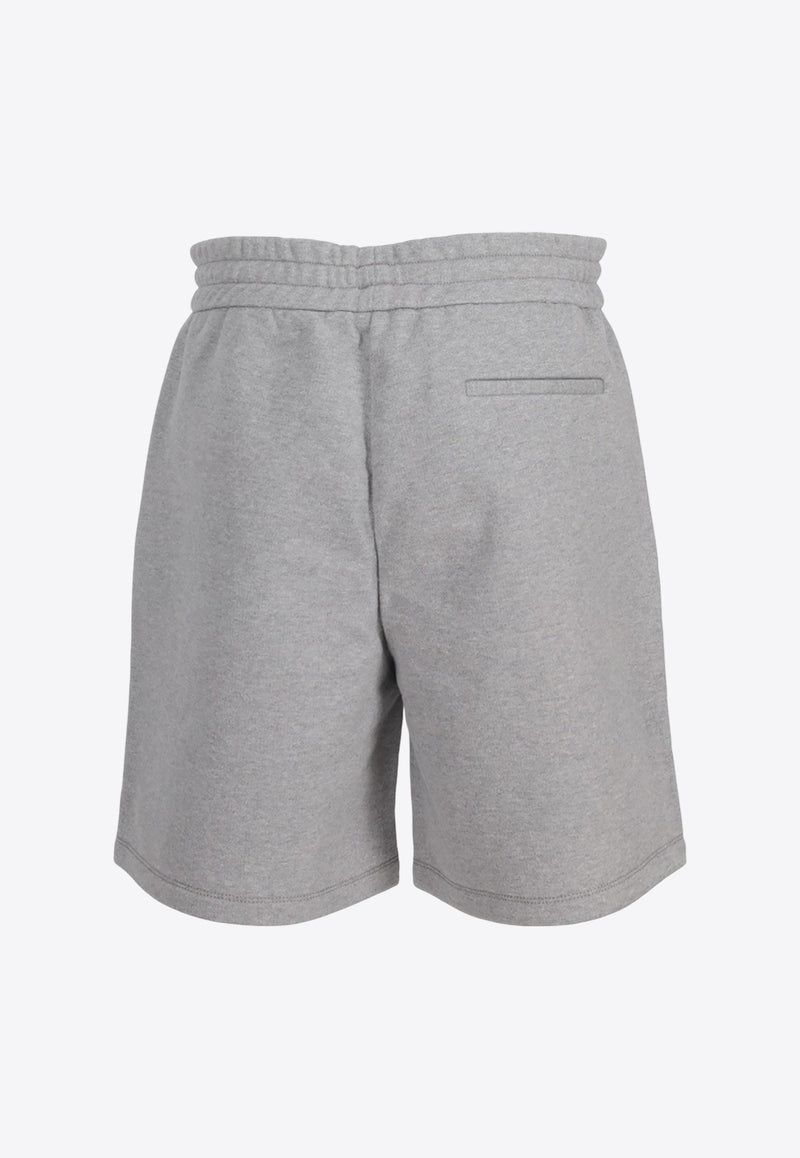 Miu Miu Logo Fleece Shorts Gray MJP338SOOO13UK_F0031