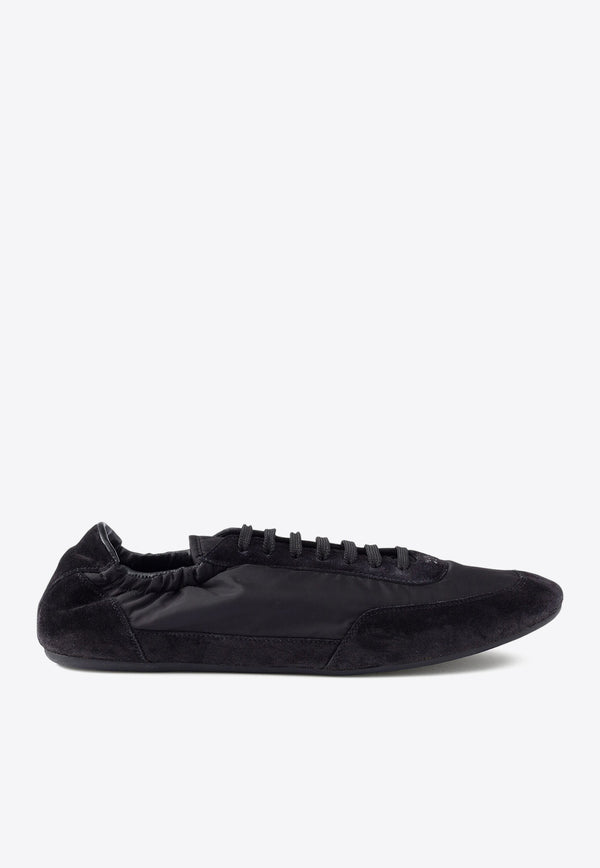 Prada Collapse Re-Nylon Low-Top Sneakers Black 1E959NF005D7C_F0002