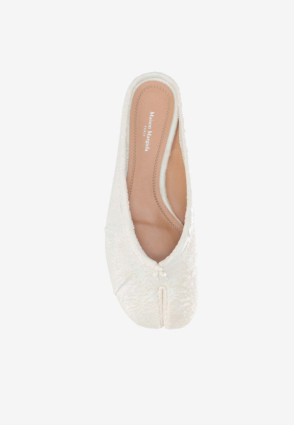 Maison Margiela Tabi Leather Flat Mules White S39WZ0105P8159_HA740