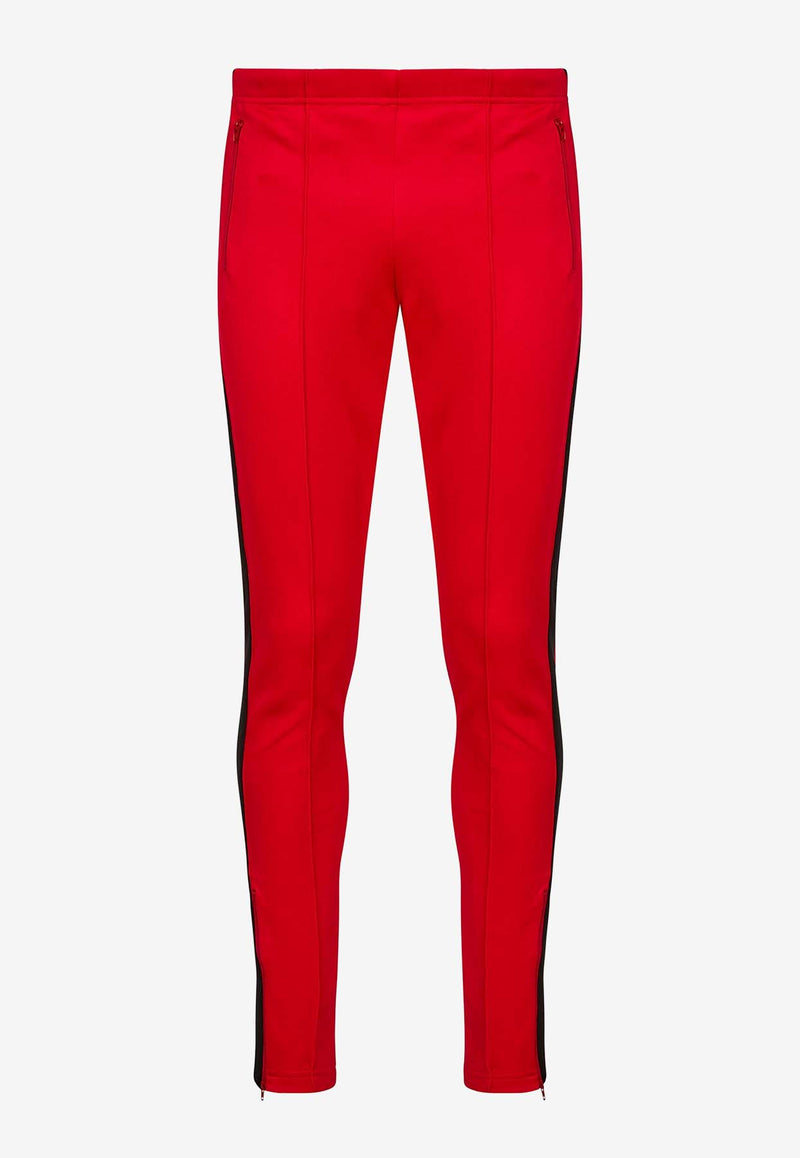 Maison Margiela Four Stitch Logo Skinny Track Pants Red S50KA0675S22460_314