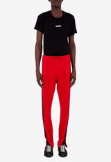Maison Margiela Four Stitch Logo Skinny Track Pants Red S50KA0675S22460_314