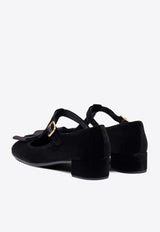 Prada 35 Bow Velvet Pumps Black 1I818NF035068_F0002