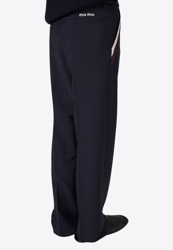 Miu Miu Straight-Leg Pants Blue MP1840SOOO12I1_F0124