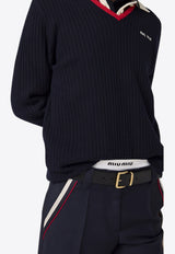 Miu Miu Straight-Leg Pants Blue MP1840SOOO12I1_F0124