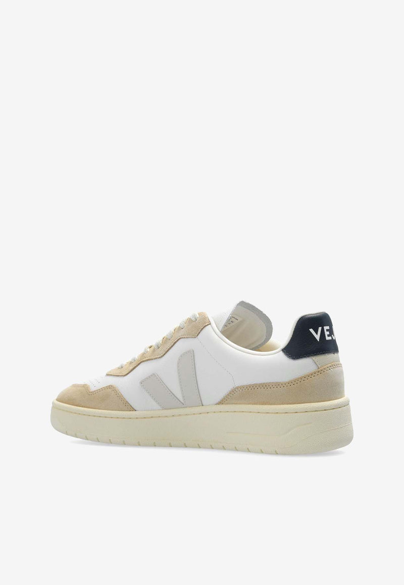 Veja V-90 Leather Low-Top Sneakers White VD2003461B_V-90 leather sneakers