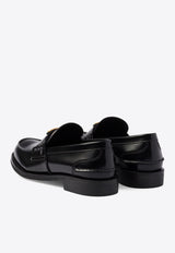 Prada Triangle Logo Brushed Leather Loafers Black 1D813NFA020055_F0002_TH