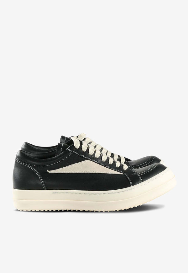 Rick Owens Vintage Leather Low-Top Sneakers Black RP01E7888LCOLVS_911