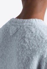 Prada Brushed Wool Sweater Light Blue UMB923SOOO16AR_F0012