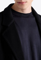 Prada Logo Jacquard Silk Sweater Midnight Blue UMB927SOOO16AI_F0008