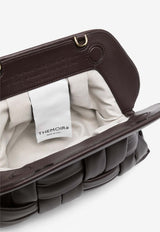 Themoiré Tia Weaved Clutch Bag Dark Brown TMSR25TIN_109