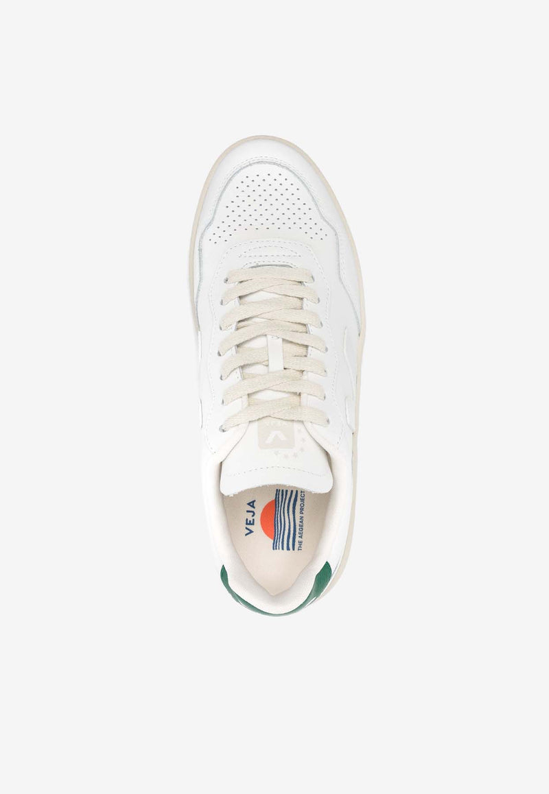 Veja V-90 Leather Low-Top Sneakers White VD2003706A_EXTRA-WHITE/GOLF