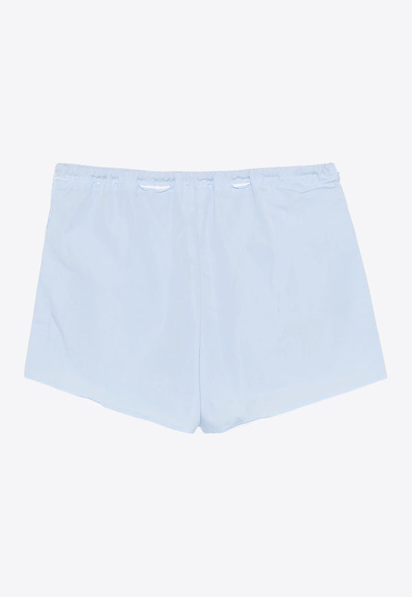 Miu Miu Logo Embroidered Boxer Shorts Light Blue SP9453SOOO10RG_F0012