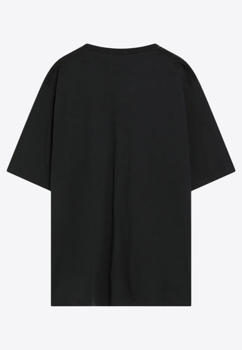 Alexander McQueen Bleached-Out Skull T-shirt Black 815068QTAC6/Q_ALEXQ-0548