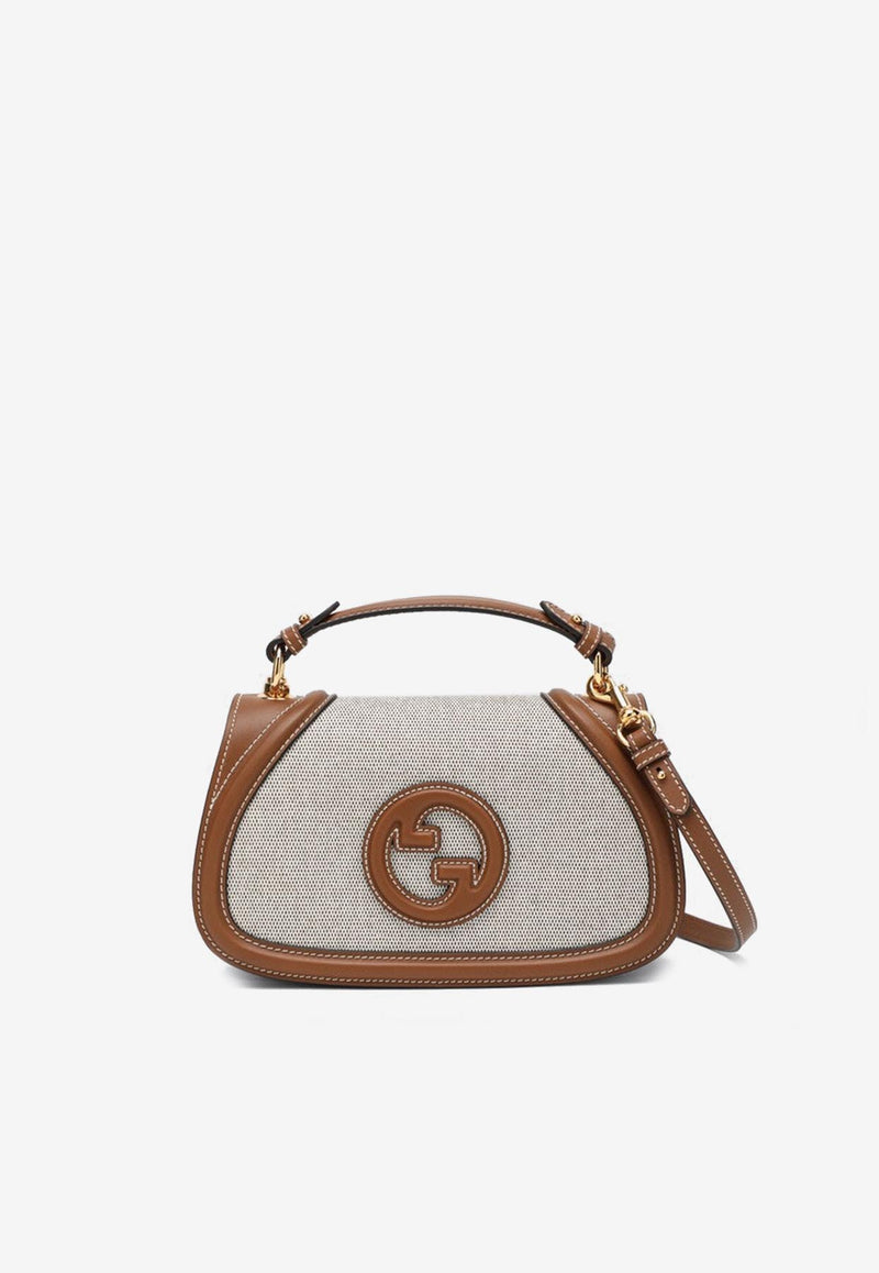Gucci Medium Blondie Canvas and Leather Crossbody Bag Brown 815714HAAKF/Q_GUC-2545