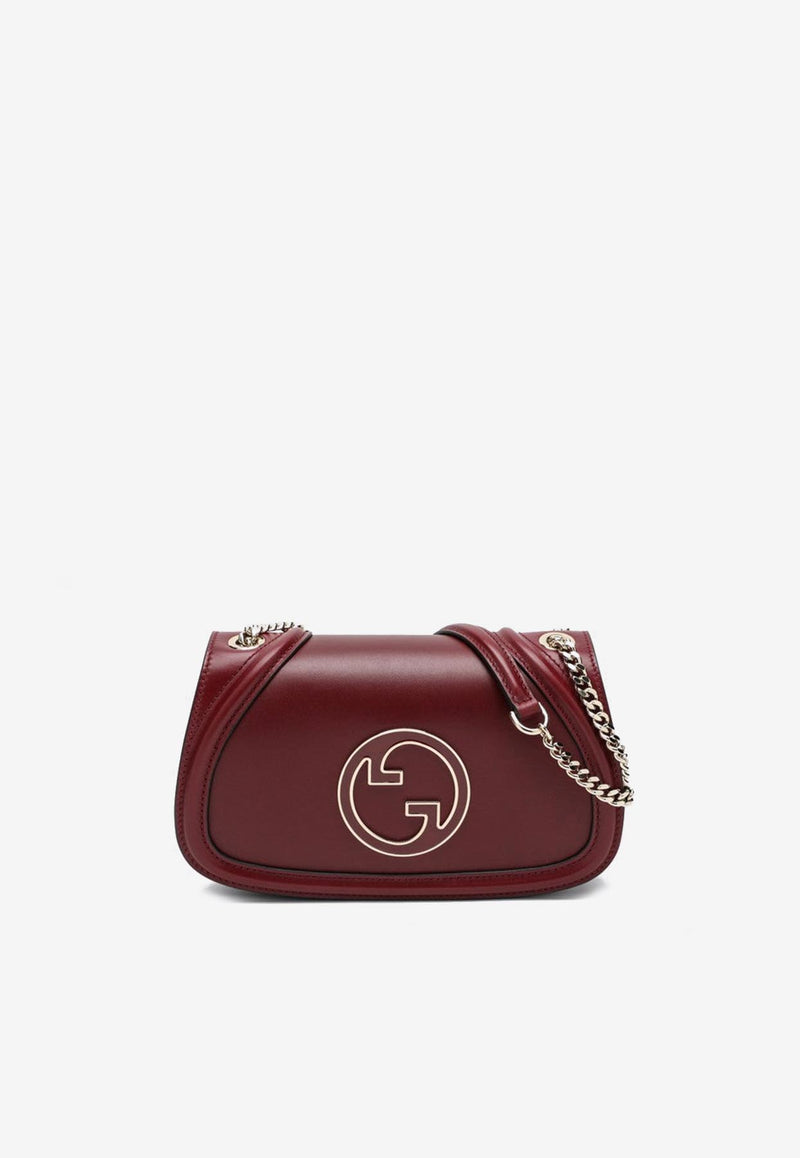 Gucci Small Blondie Leather Crossbody Bag Burgundy 815715AAEEX/Q_GUC-6207