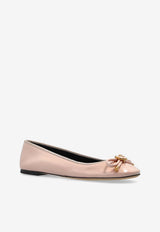 Opera Bow Patent Leather Ballet Flats