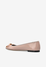 Opera Bow Patent Leather Ballet Flats