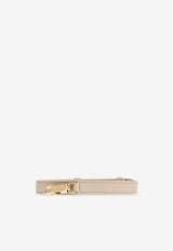 Salvatore Ferragamo Medium Hug Leather Top Handle Bag Beige 219816 HUG SH S 780594-STONE