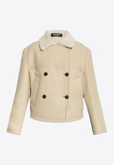 The Mojave Double-Breasted Shearling Coat