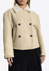 The Mojave Double-Breasted Shearling Coat