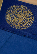 Versace Greca Border Jockstrap with Medusa Head AUU01017 1A10011-A85K