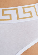 Greca Border High-Waisted Briefs