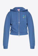 Jungle Flower Zip-Up Hooded Sweatshirt