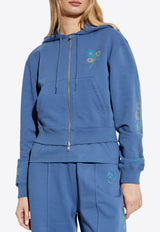 Jungle Flower Zip-Up Hooded Sweatshirt