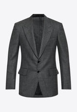 Single-Breasted Prince of Wales Blazer
