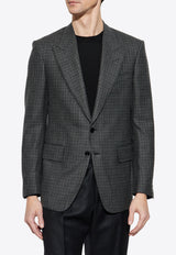 Single-Breasted Prince of Wales Blazer