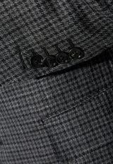 Single-Breasted Prince of Wales Blazer