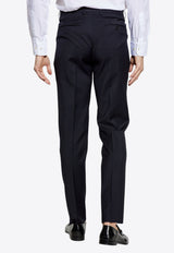 Etro Straight-Leg Tailored Pants Navy MREA0029 99TU2I5-B0065