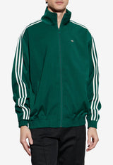 Adidas Originals Firebird Logo Zip-Up Sweatshirt Green JX7171 0-CGREEN