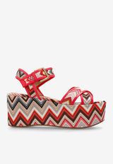 صندل 80 بنمط مكرر ونعل مرتفع