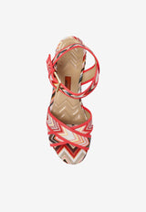 صندل 80 بنمط مكرر ونعل مرتفع