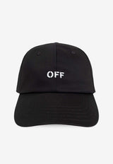 Off-White OFF Stamp Baseball Cap Black OMLA049C99 FAB004-1001
