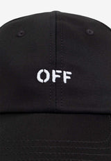 Off-White OFF Stamp Baseball Cap Black OMLA049C99 FAB004-1001